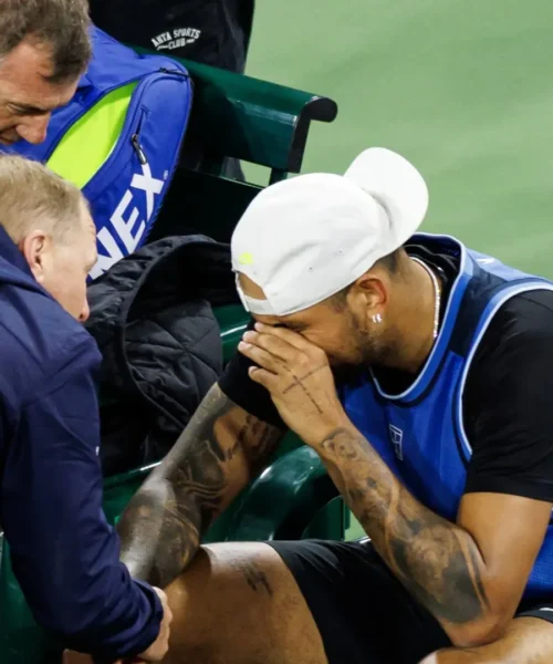 Indian Wells: Nick Kyrgios esce tra le lacrime