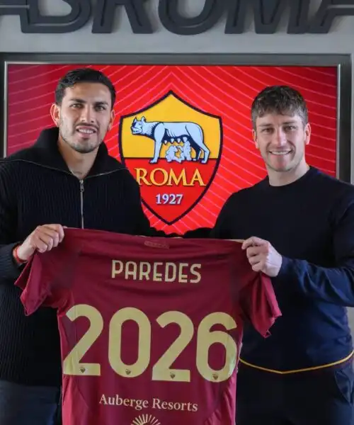 La Roma e Leandro Paredes vanno avanti insieme